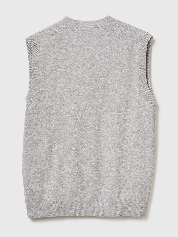 S/L V NECK SWEATER Men image number 6